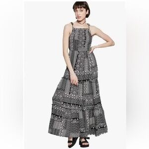 Wild Fable | Smocked Maxi Tribal‎ Boho Dress | Size Large